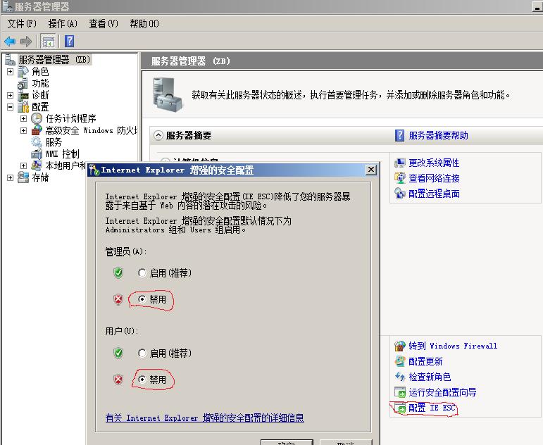 Internet Explorer 增强的安全配置